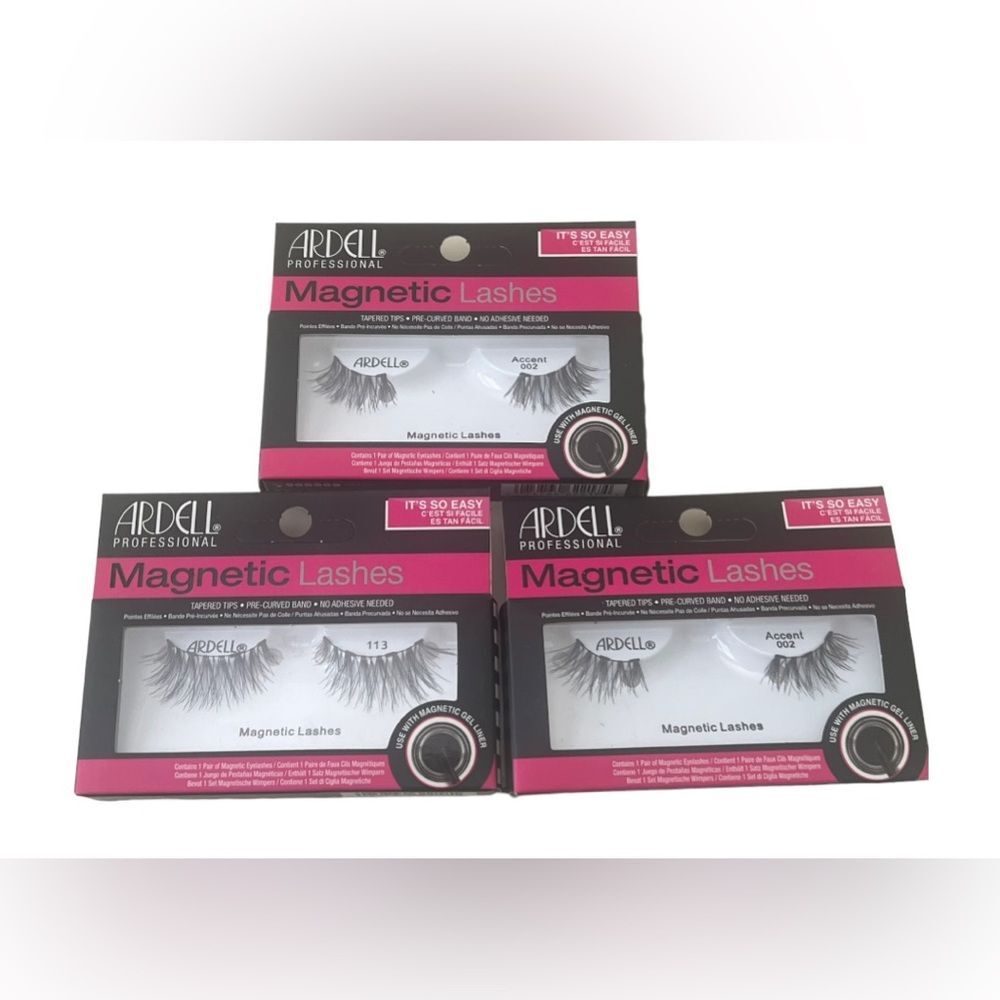 Ardell False Eyelashes Fake Lashes lot of 3 NEW